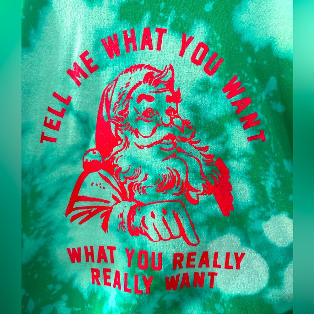 Bleached Santa Graphic Sweatshirt
